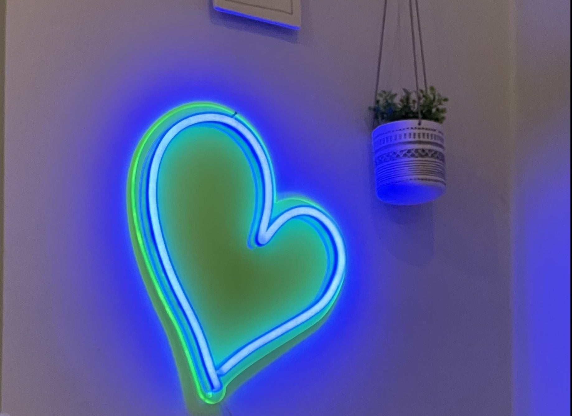 Heart neon sign